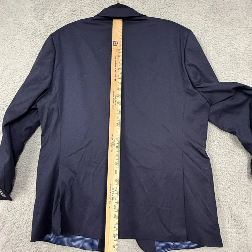 Michael Kors Blazer‎ Mens 46R Navy 2 Button Notch Lapel Stretch Lined Side Vents